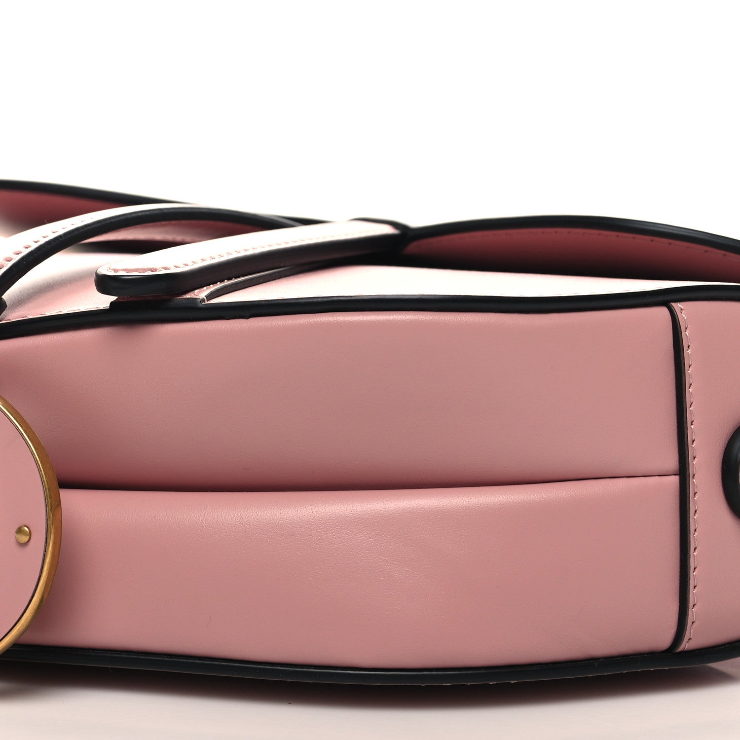Christian Dior Smooth Calfskin Saddle Bag With Strap Antique Pink 10 of 10