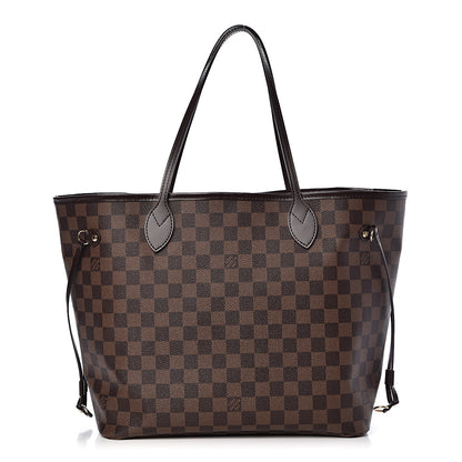 Louis Vuitton Damier Ebene Neo Neverfull MM Rose Ballerine 1 of 13