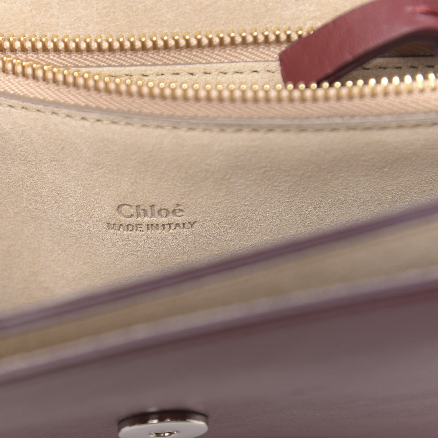Calfskin Suede Medium Faye Shoulder Bag Plum Purple