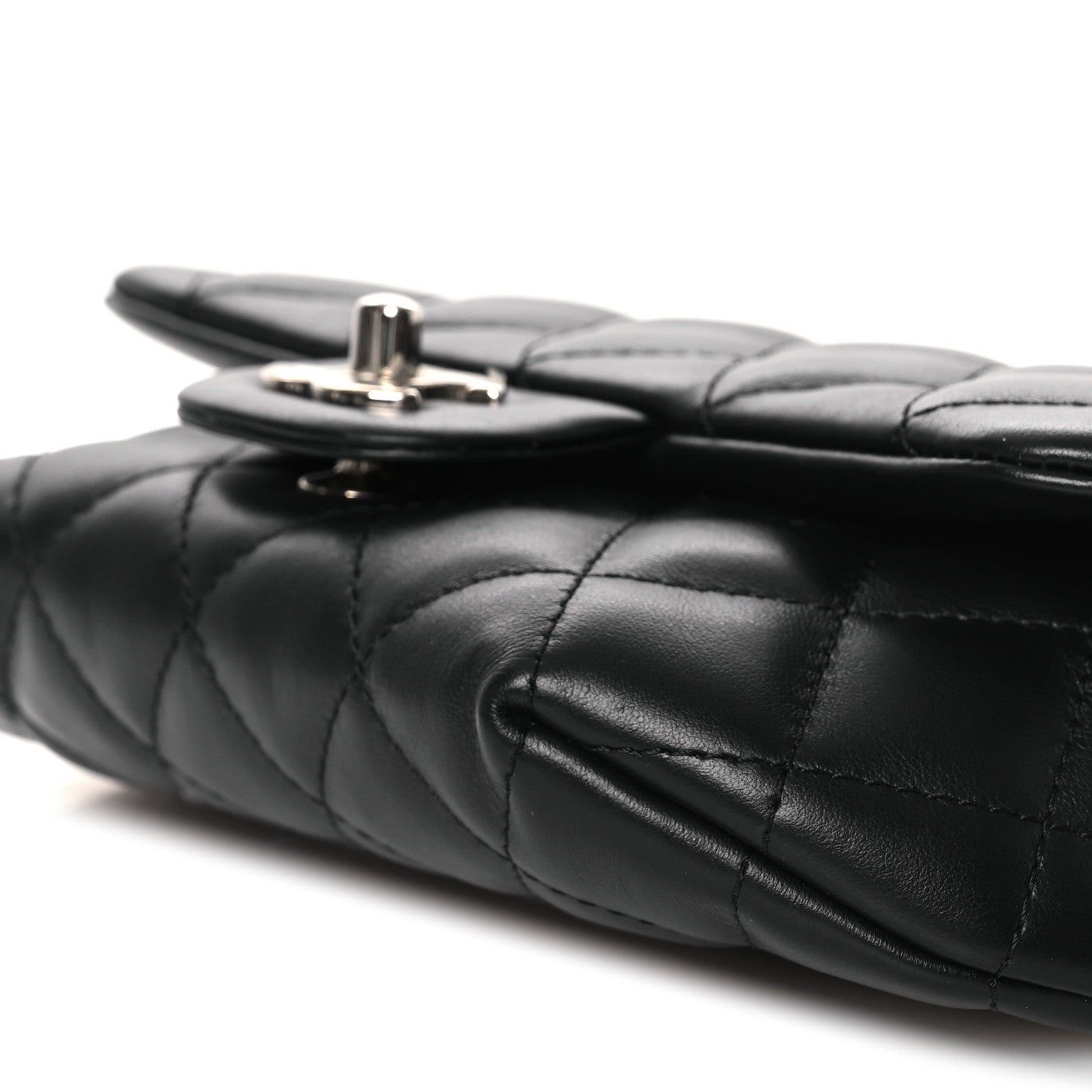 Chanel Calfskin Quilted CC Uniform Flap Belt Bag Black 21 of 27