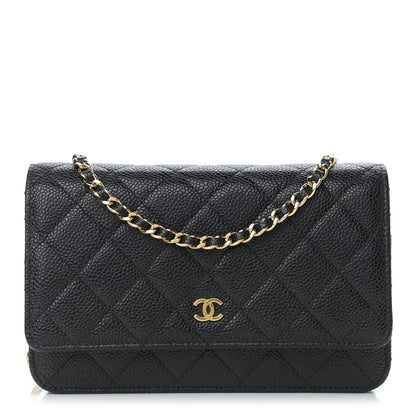 Chanel Caviar Quilted Wallet On Chain WOC Black 1 of 10
