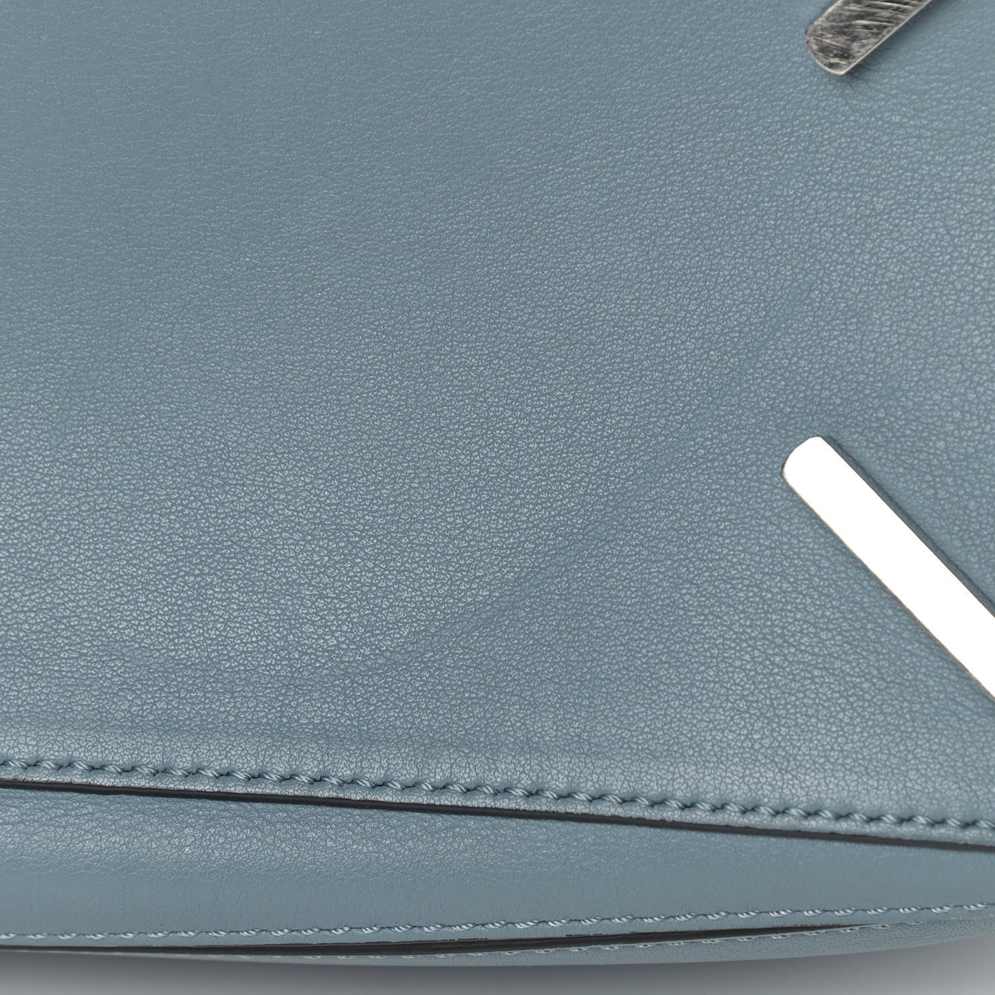 Calfskin Medium Puzzle Bag Stone Blue
