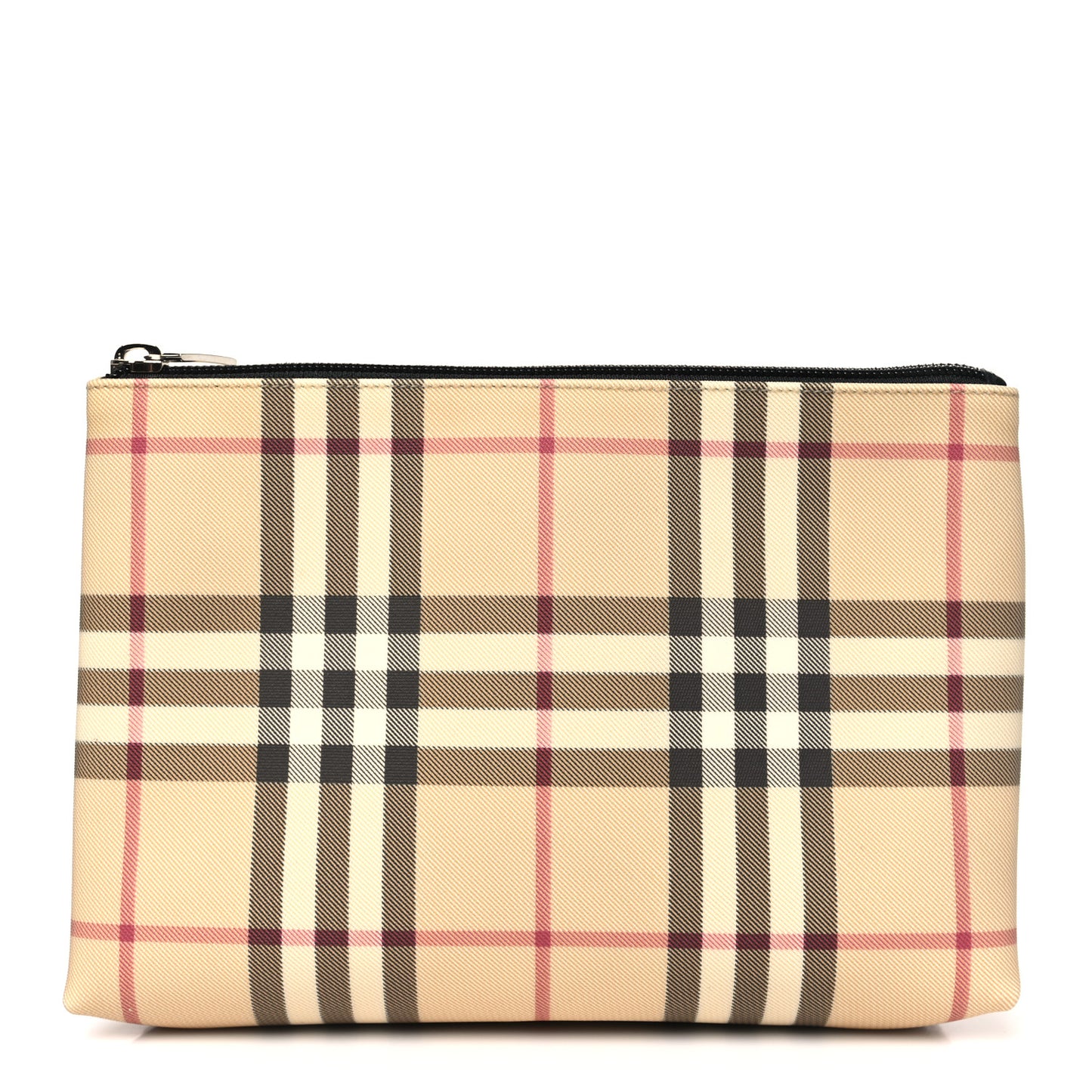 Vintage Check Zip Pouch Antique Yellow