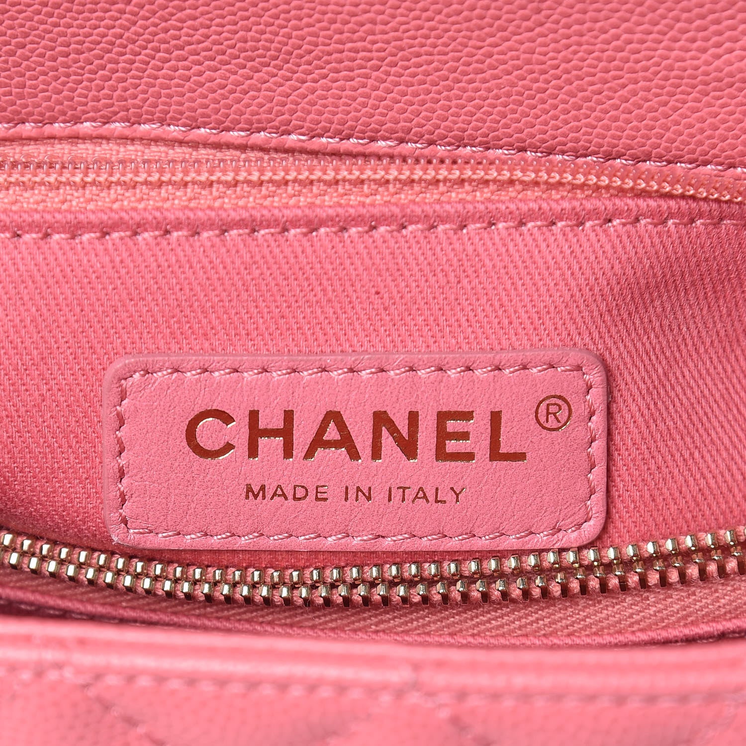 Chanel Caviar Lizard Embossed Quilted Small Coco Handle Flap Pink 6 of 14