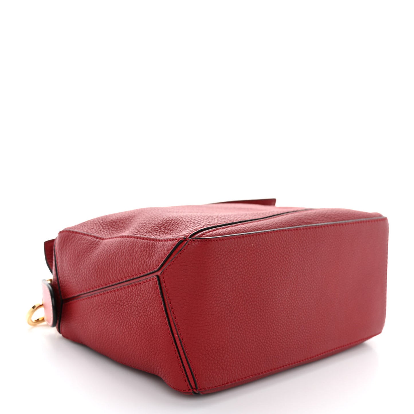 Grained Calfskin Small Puzzle Bag Rouge
