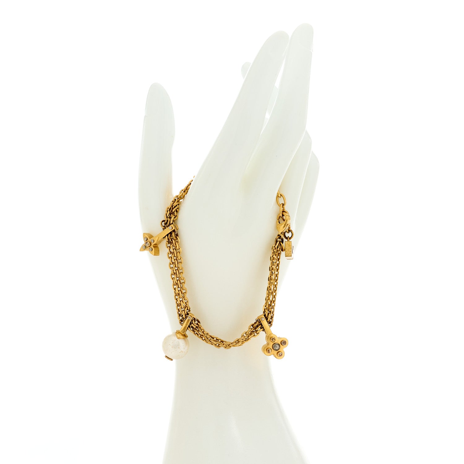 Louis Vuitton Pearl Charmy Bracelet Gold 2 of 3