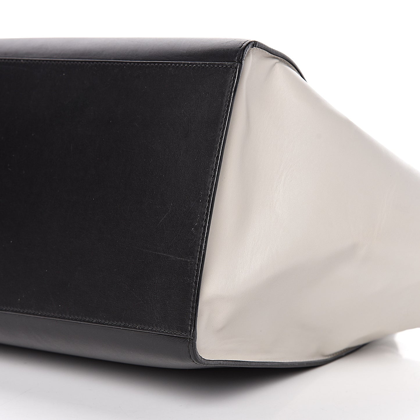 Smooth Calfskin Suede Large Tri-Color Trapeze