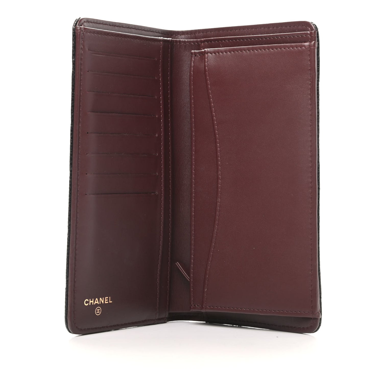 Caviar Quilted Yen Wallet Black