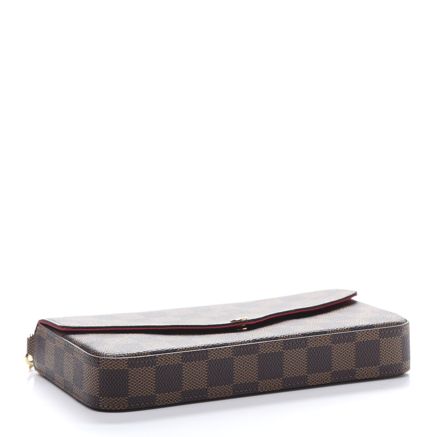 Louis Vuitton Damier Ebene Pochette Felicie Chain Wallet 4 of 14