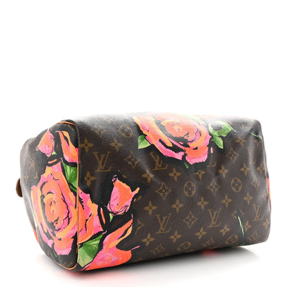 Louis Vuitton Monogram Roses Speedy 30 4 of 14