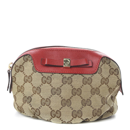 Gucci Monogram Cosmetic Case Brown Red 1 of 8
