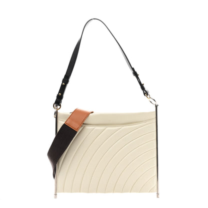 Chloe Smooth Calfskin Quilted Medium Roy Clutch Off White 1 of 11