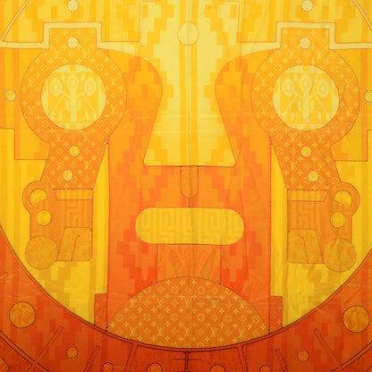 Louis Vuitton Silk Sun Giant Square Scarf 1 of 7