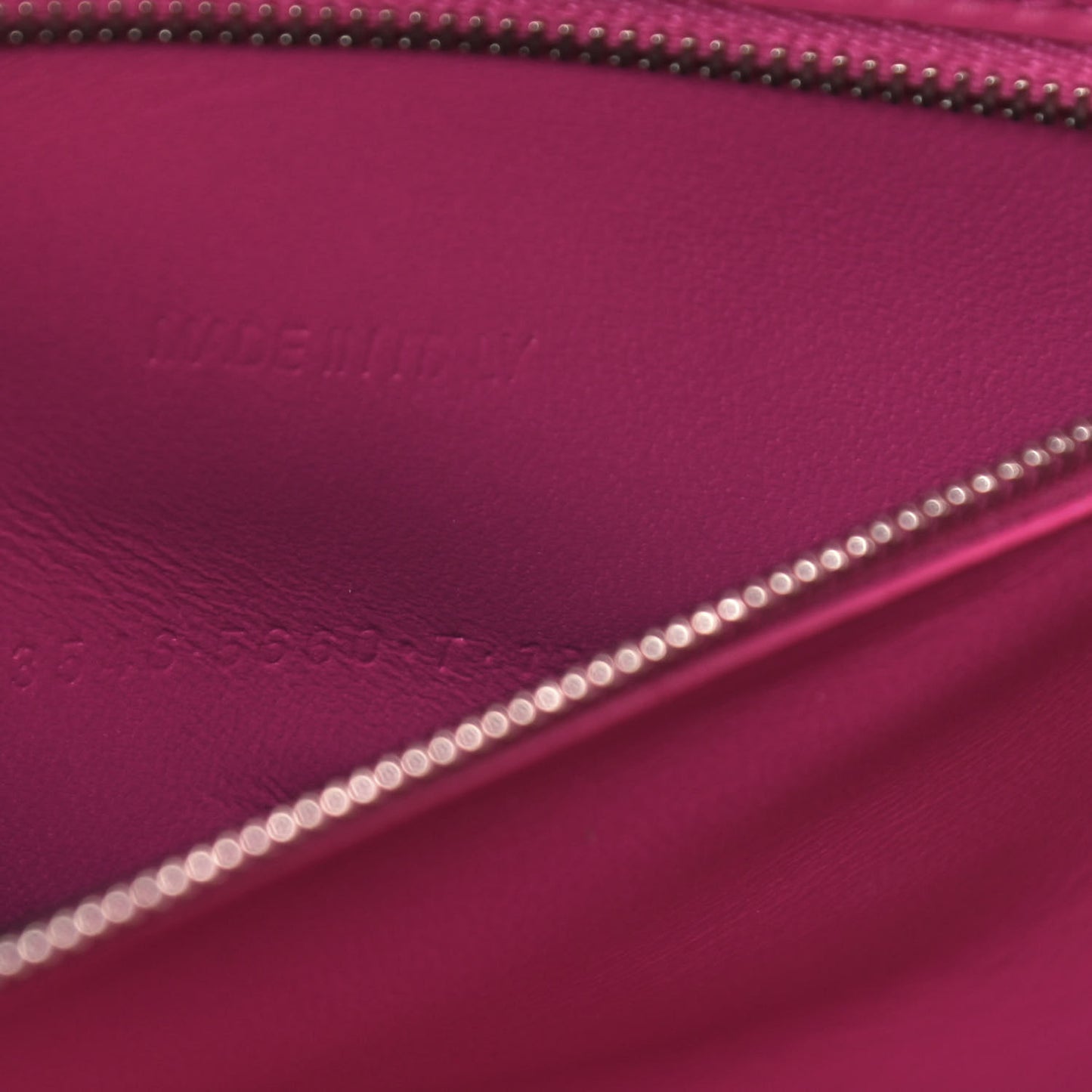 Shiny Calfskin Python Effect Small Hourglass Top Handle Bag Fuchsia Black