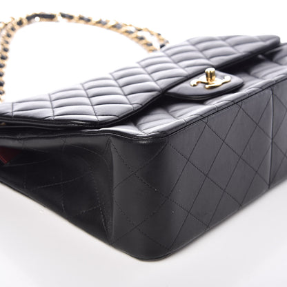Chanel Lambskin Quilted Jumbo Double Flap Black 10 of 10