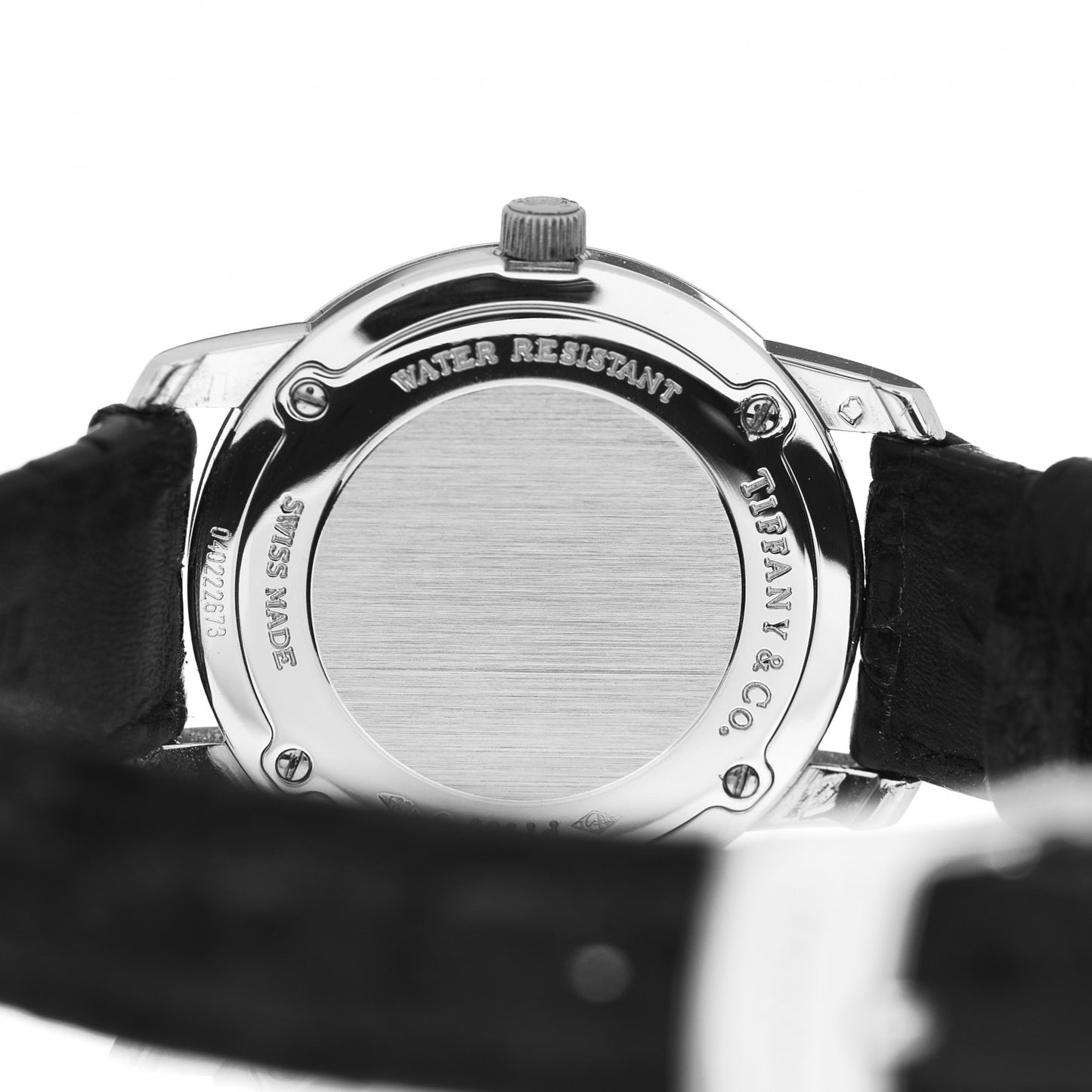 Platinum Alligator 28mm Mark Resonator Quartz Watch