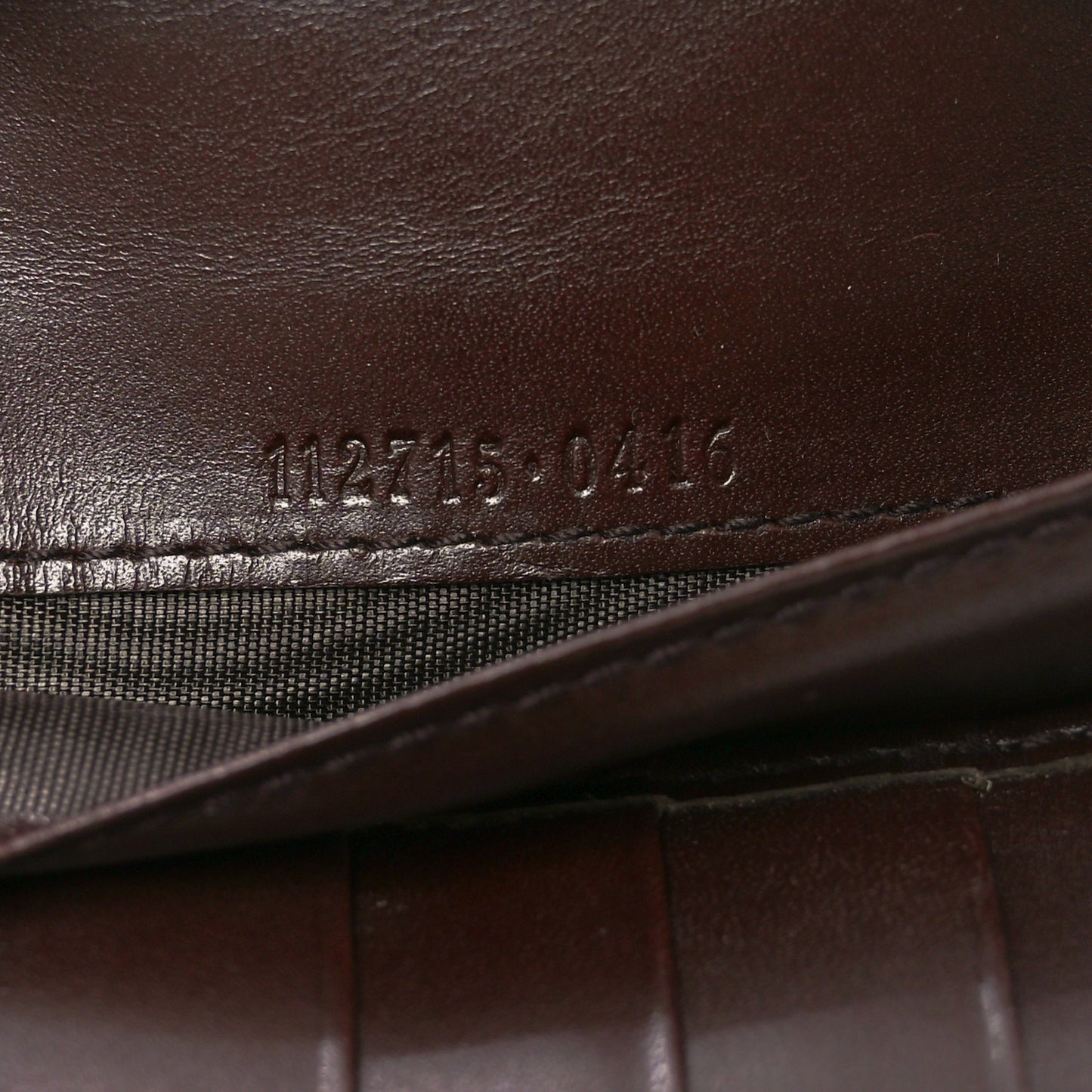 Guccissima Margaux Calfskin Metal Bar Continental Flap Wallet Chocolate