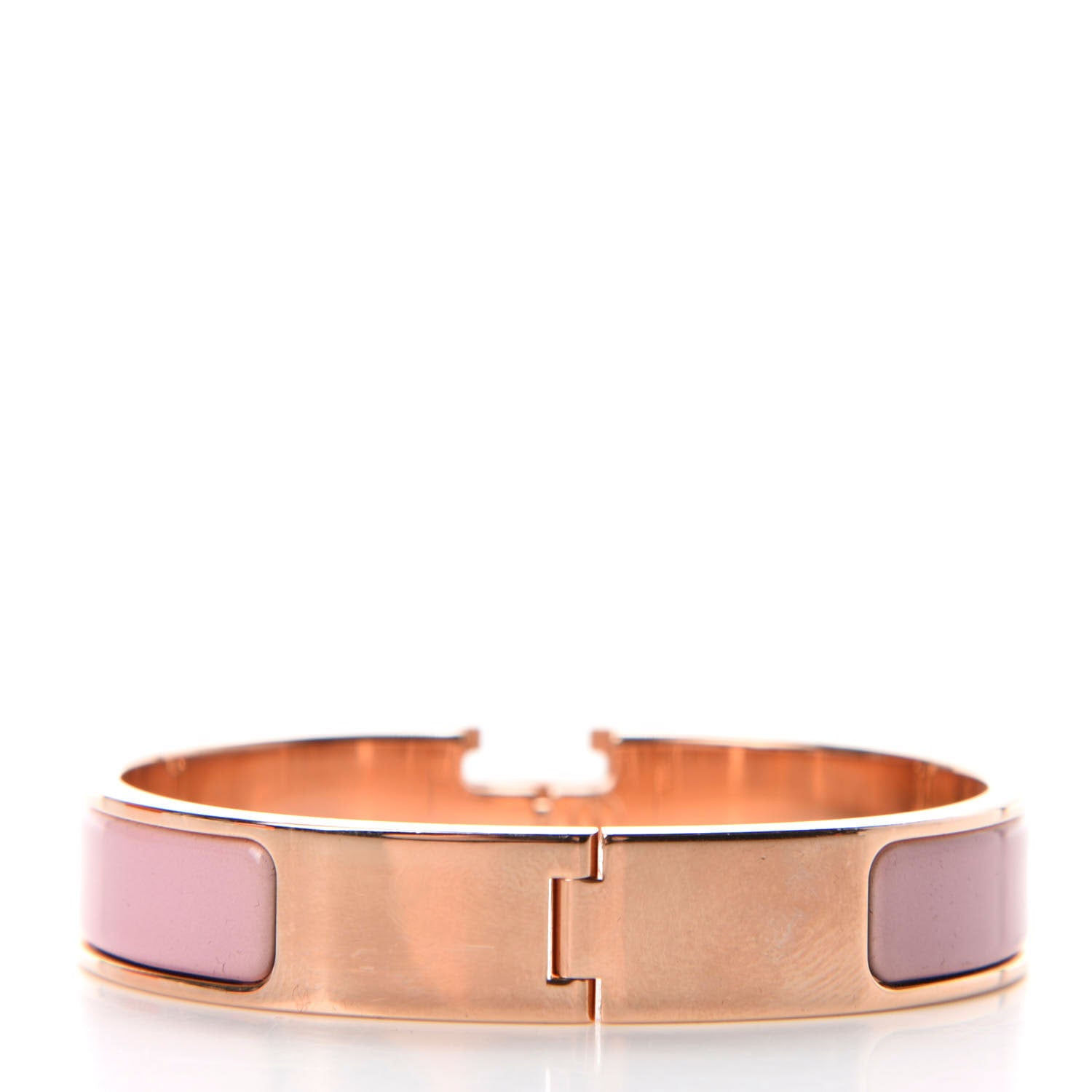 Hermes Enamel Narrow Clic Clac H Bracelet PM Rose Cassata 3 of 5