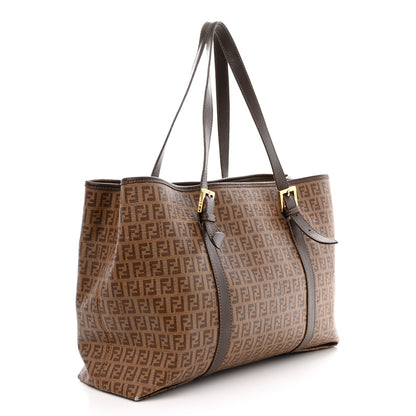 Fendi Zucchino Spalmati Vitello Tote Nocciola Castagna 3 of 13