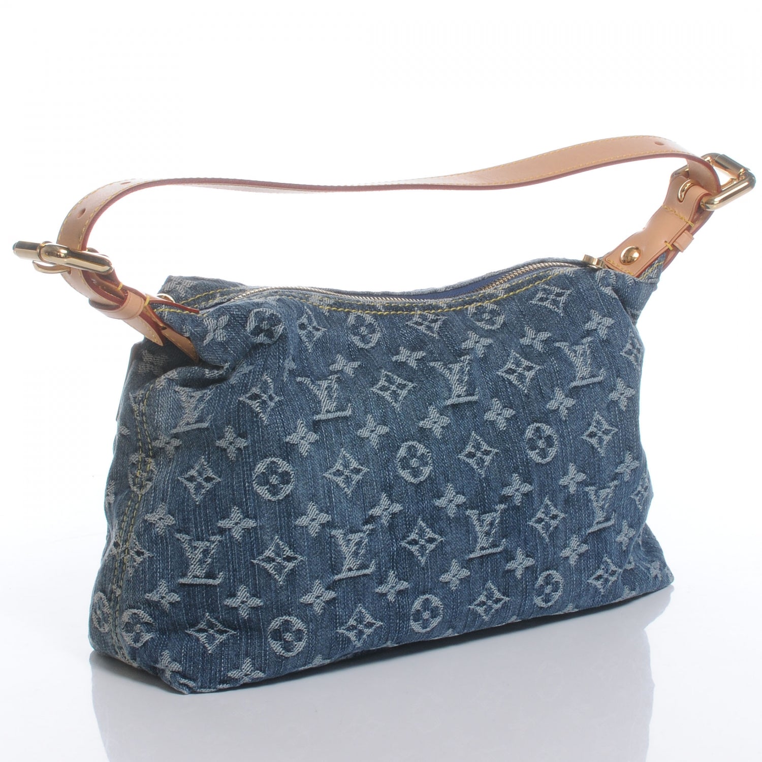 Louis Vuitton Monogram Denim Baggy PM Blue 3 of 7