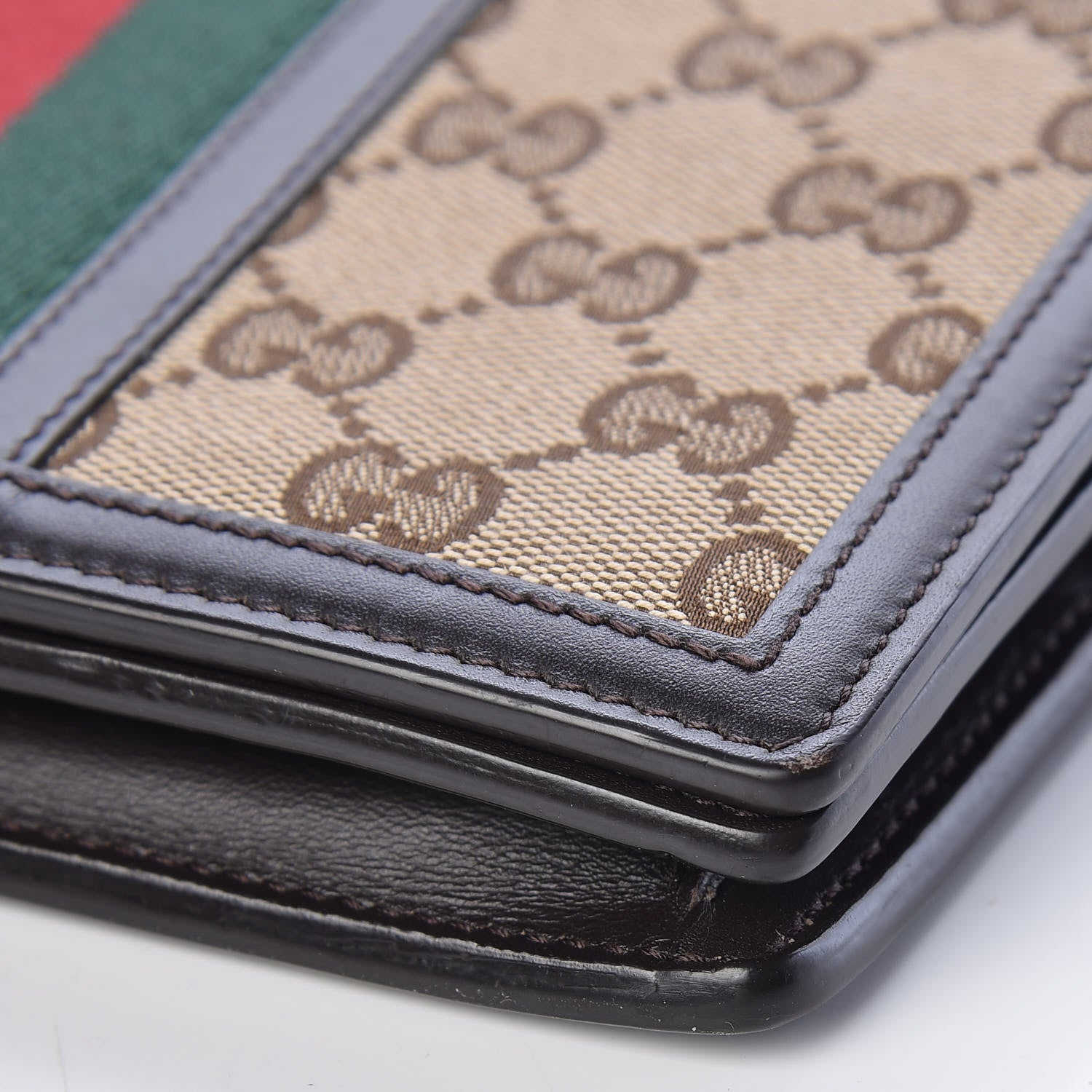 Gucci Monogram Web Strap Wallet Dark Brown 12 of 12