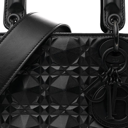 Christian Dior Calfskin Cannage Diamond Small My ABCDior Lady Dior Black 8 of 12