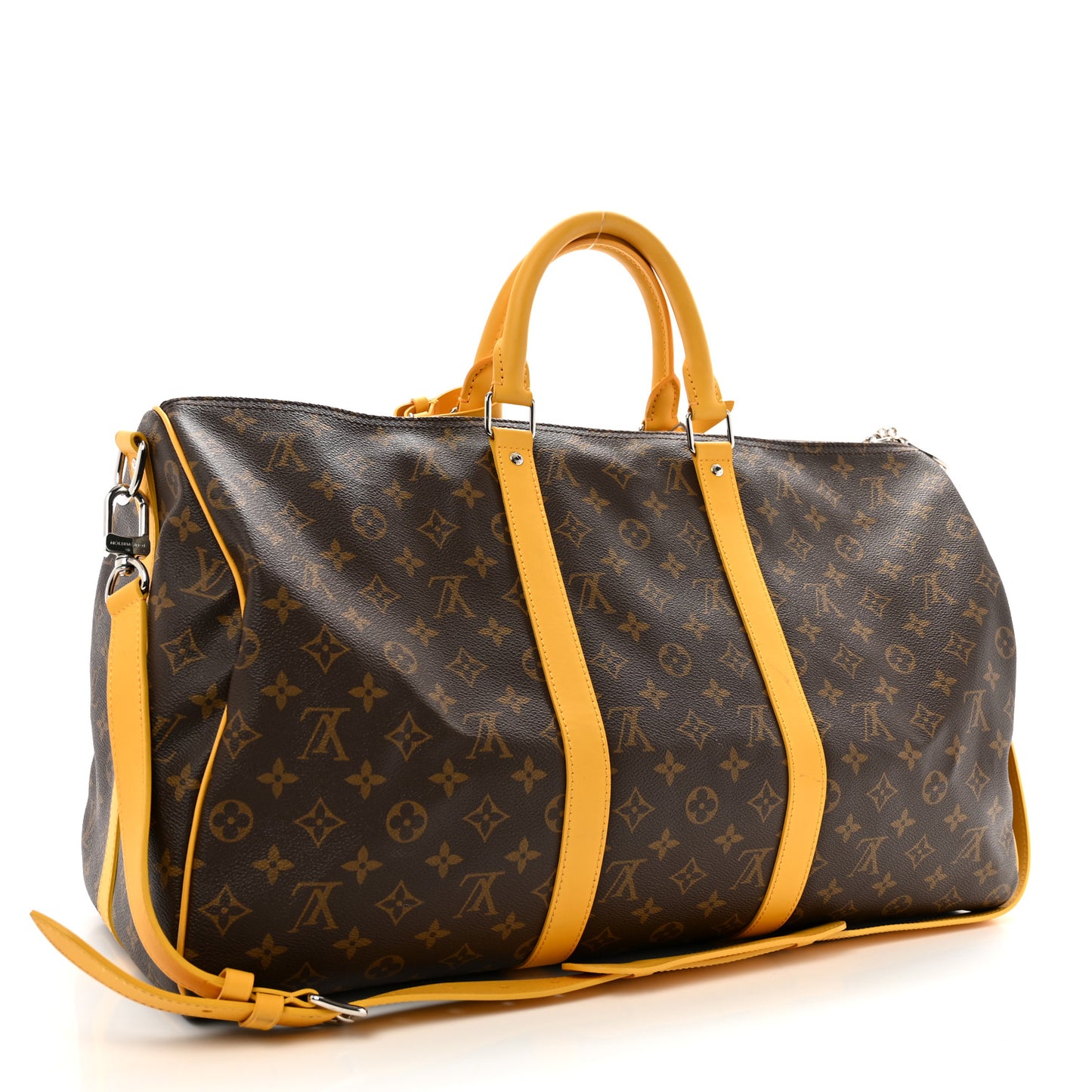 Monogram Keepall Bandouliere 50 Jaune Mat