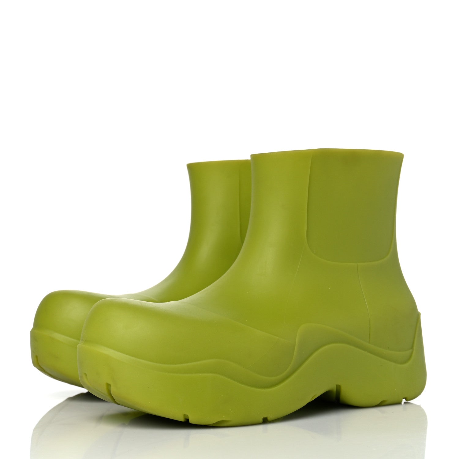 Bottega Veneta Rubber Puddle Ankle Boots 39 Kiwi 3 of 7