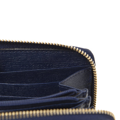 Gucci Calfskin Heartbeat Print Zip Around Wallet Blue 8 of 8