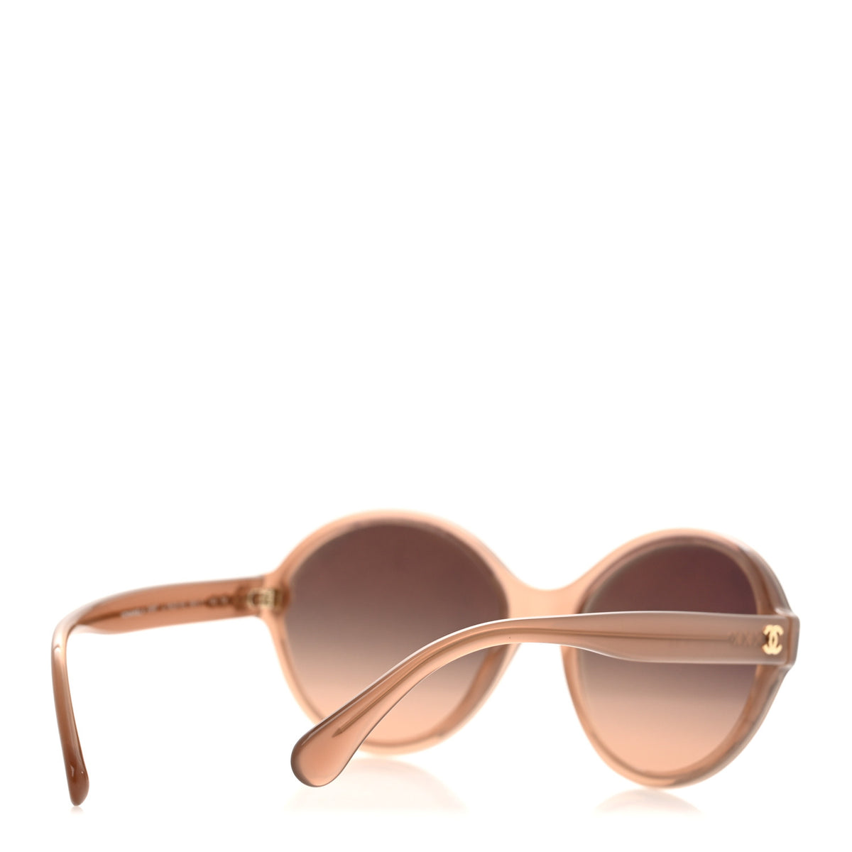 Acetate Mirrored Round Sunglasses 5387 Brown