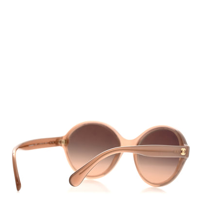 Chanel Acetate Mirrored Round Sunglasses 5387 Brown 4 of 8