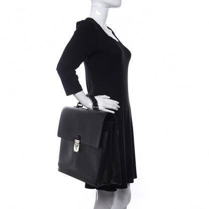 Louis Vuitton Epi Robusto 2 Compartment Briefcase Black 2 of 11