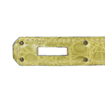 Hermes Shiny Alligator Kelly Sellier 32 Vert Chartreuse 30 of 40