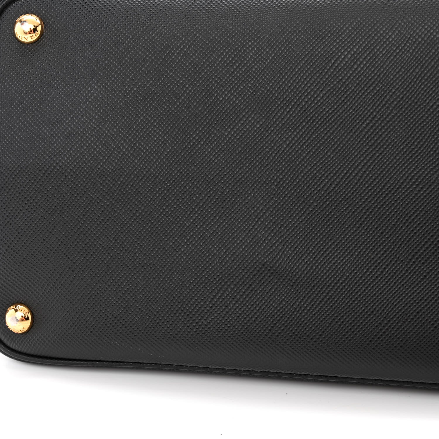 Prada Saffiano Cuir Large Double Bag Black Mughetto 13 of 13