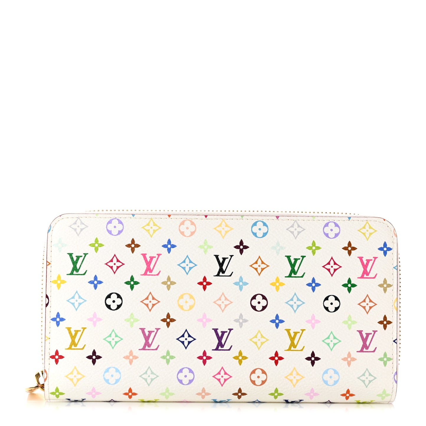 Monogram Multicolor Zippy Wallet White Litchi