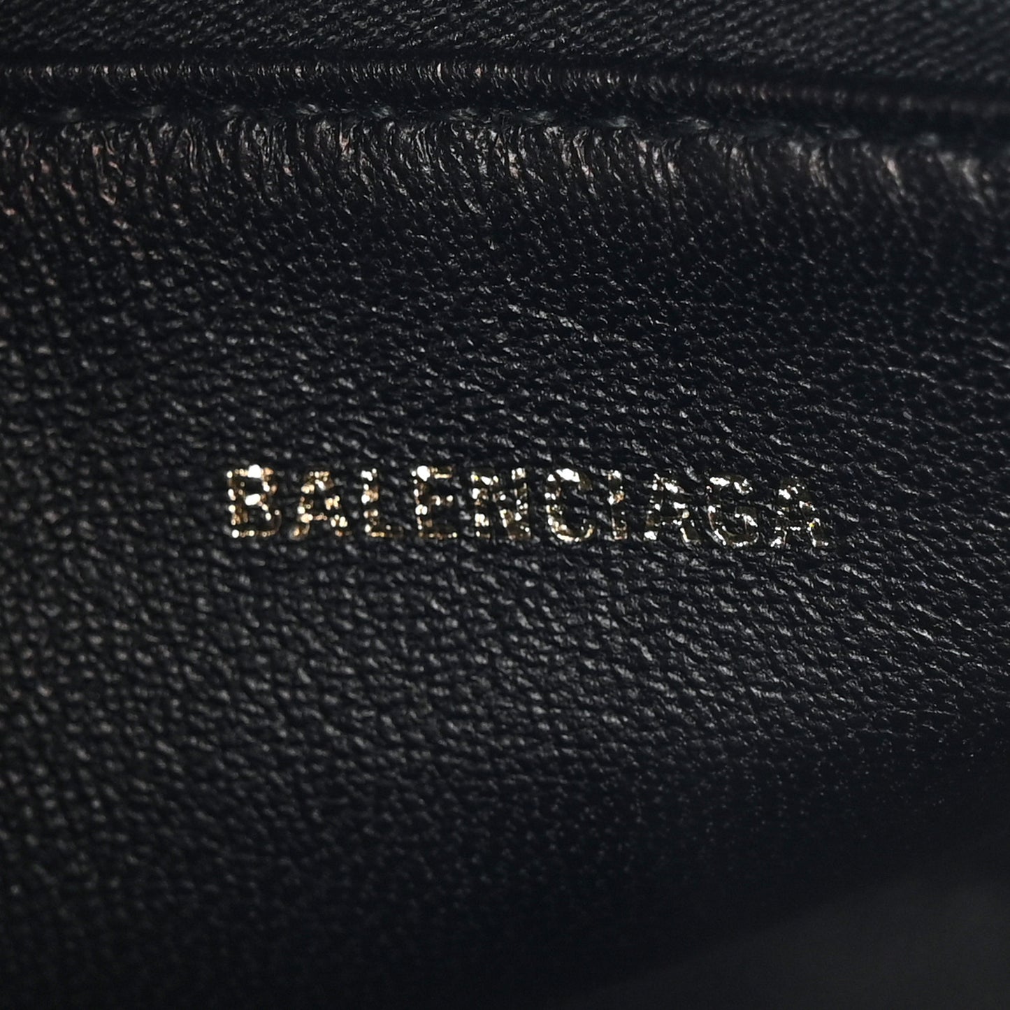 Grained Calfskin Medium Ville Bowling Bag Black