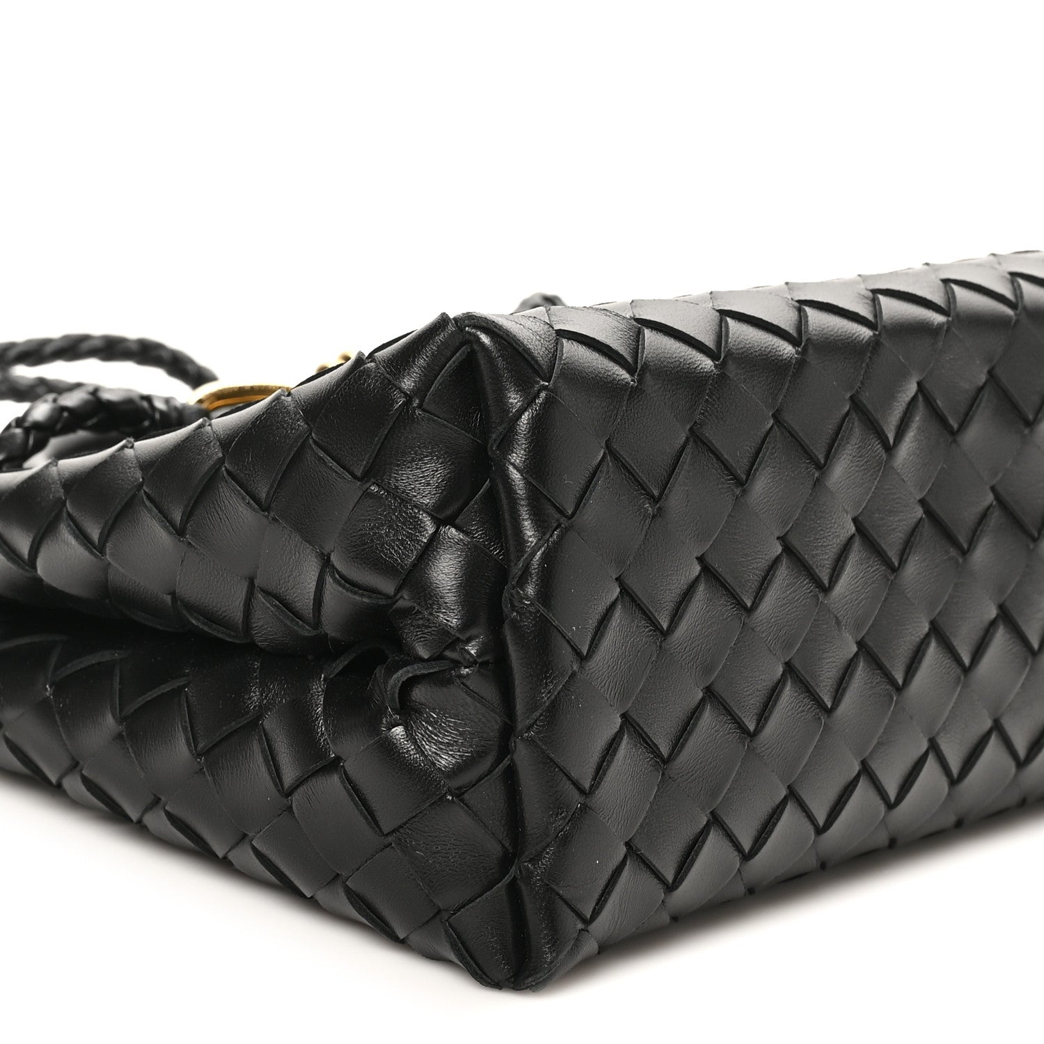 Bottega Veneta Nappa Intrecciato Small Andiamo Shoulder Bag Black 8 of 9