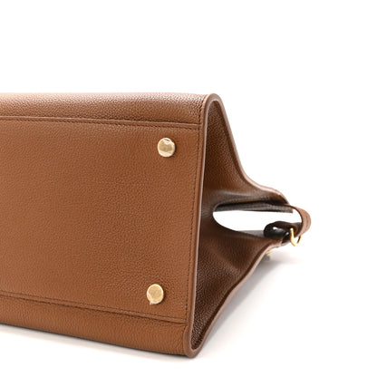 Burberry Grainy Calfskin Nova Check Medium Cotswolds Tote Hazel 9 of 9