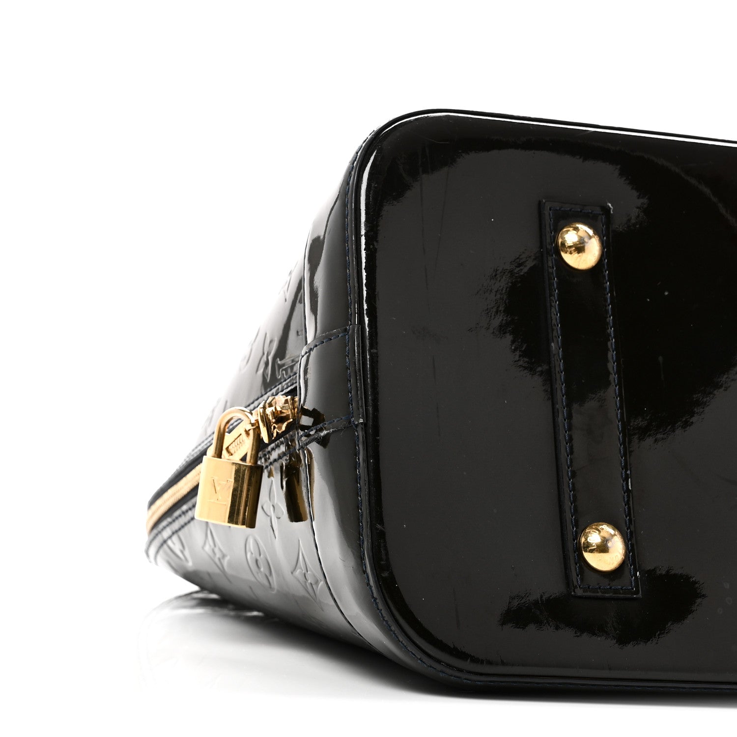 Louis Vuitton Vernis Alma GM Blue Nuit 8 of 10