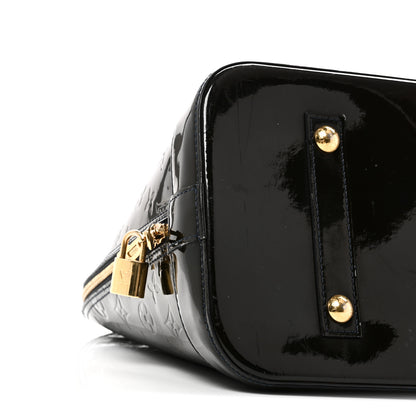 Louis Vuitton Vernis Alma GM Blue Nuit 8 of 10