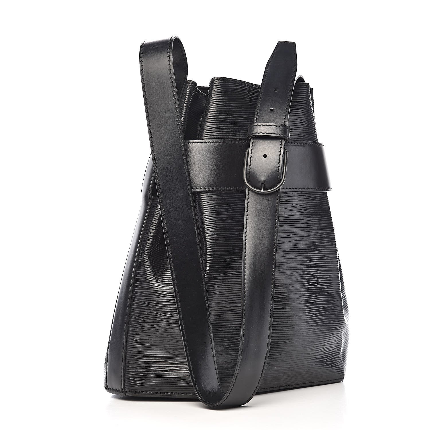 Louis Vuitton Epi Sac D'Epaule Black 3 of 9
