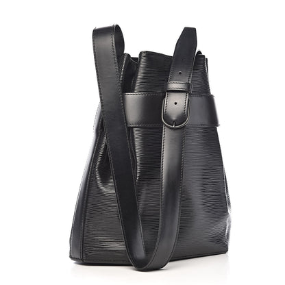 Louis Vuitton Epi Sac D'Epaule Black 3 of 9