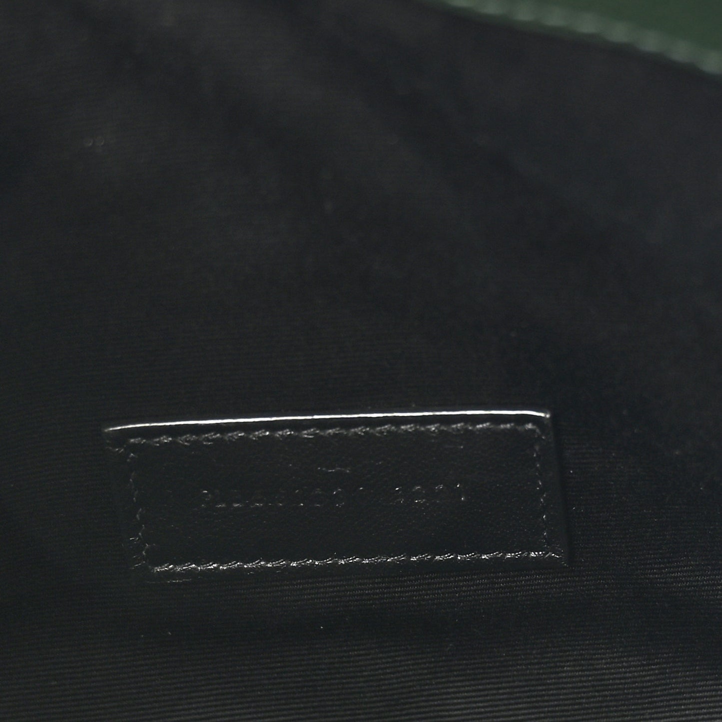 Grain De Poudre Textured Mixed Matelasse Triquilt Monogram Clutch Vert Fonce