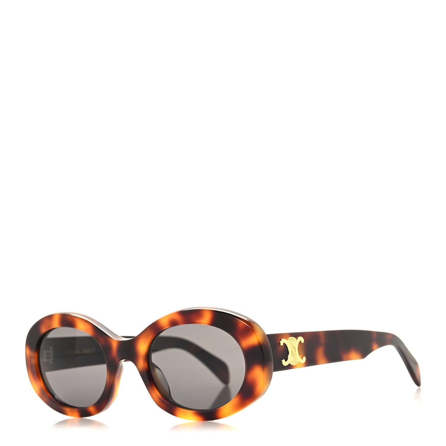 Celine Acetate Triomphe 01 Sunglasses CL 40194U Tortoise 1 of 7