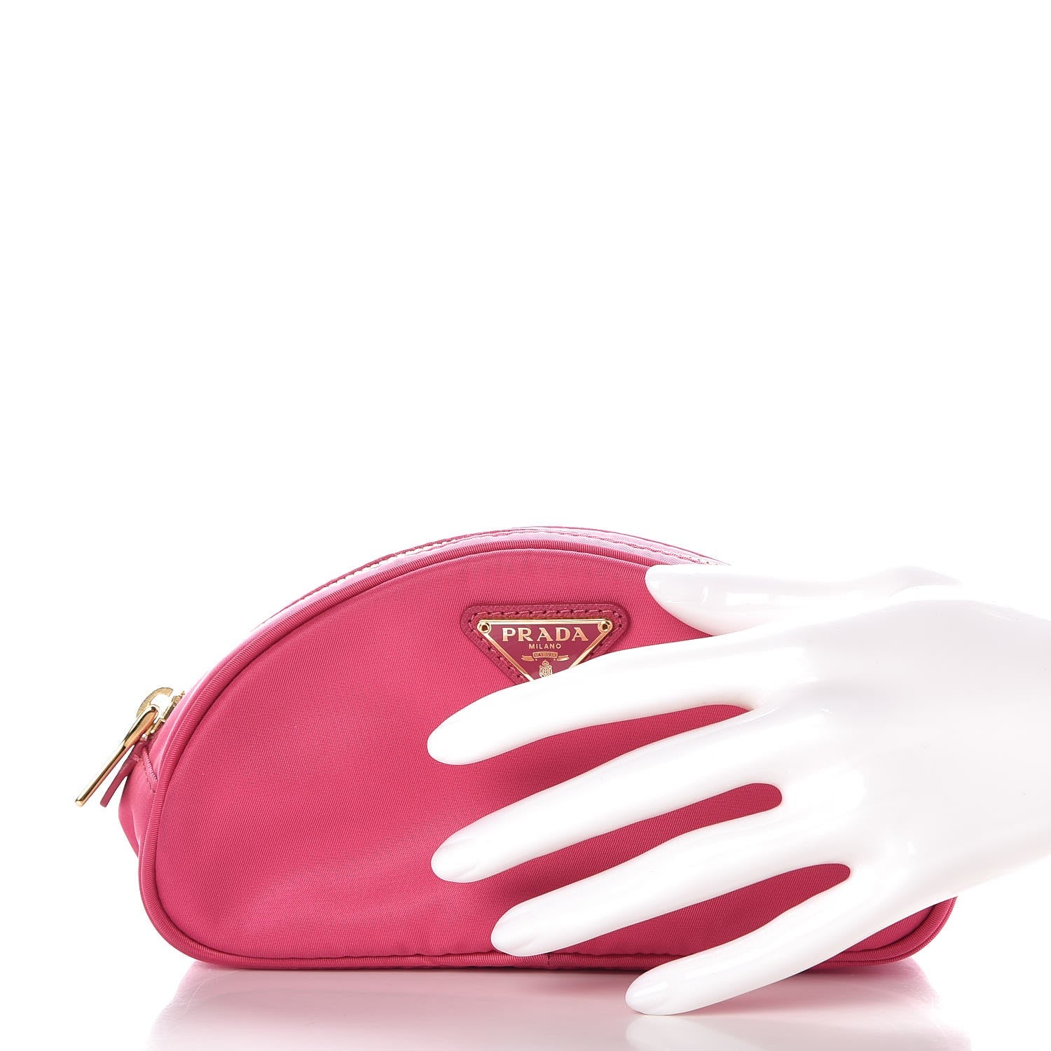 Prada Tessuto Nylon Wristlet Pink 2 of 8