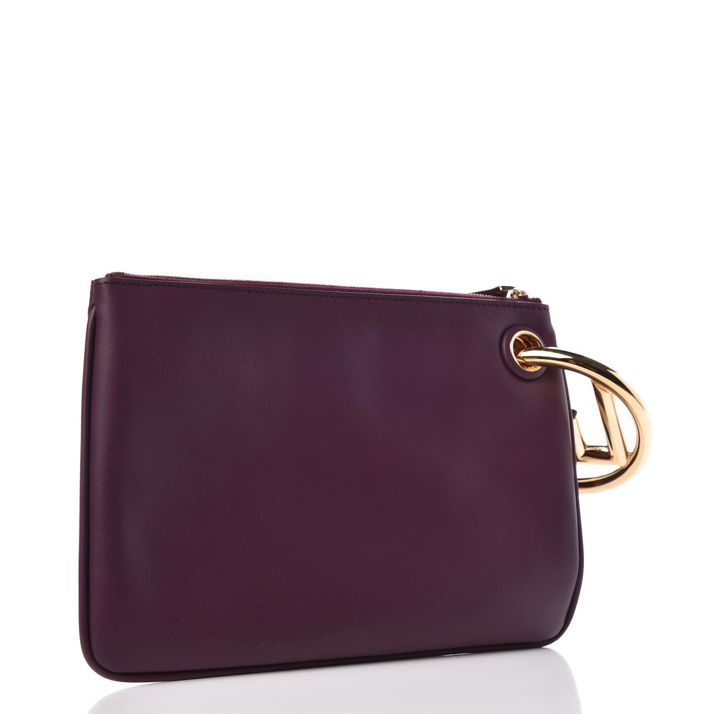 Calfskin Velvet F is FF Triplette Pouch Set Multicolor