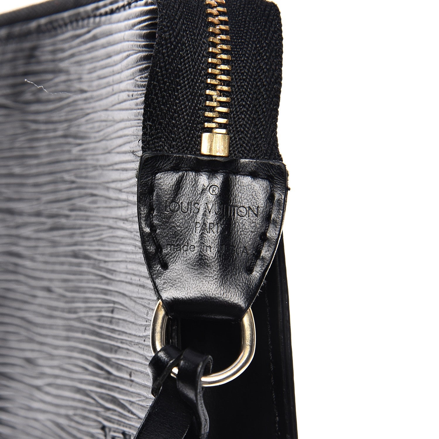 Louis Vuitton Epi Pochette Accessories 24 Black 6 of 9