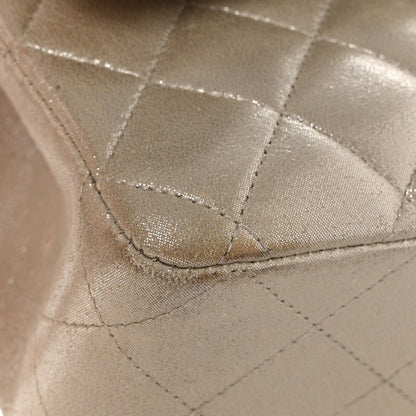 Chanel Iridescent Calfskin Quilted Medium Double Flap Light Gold 11 of 12