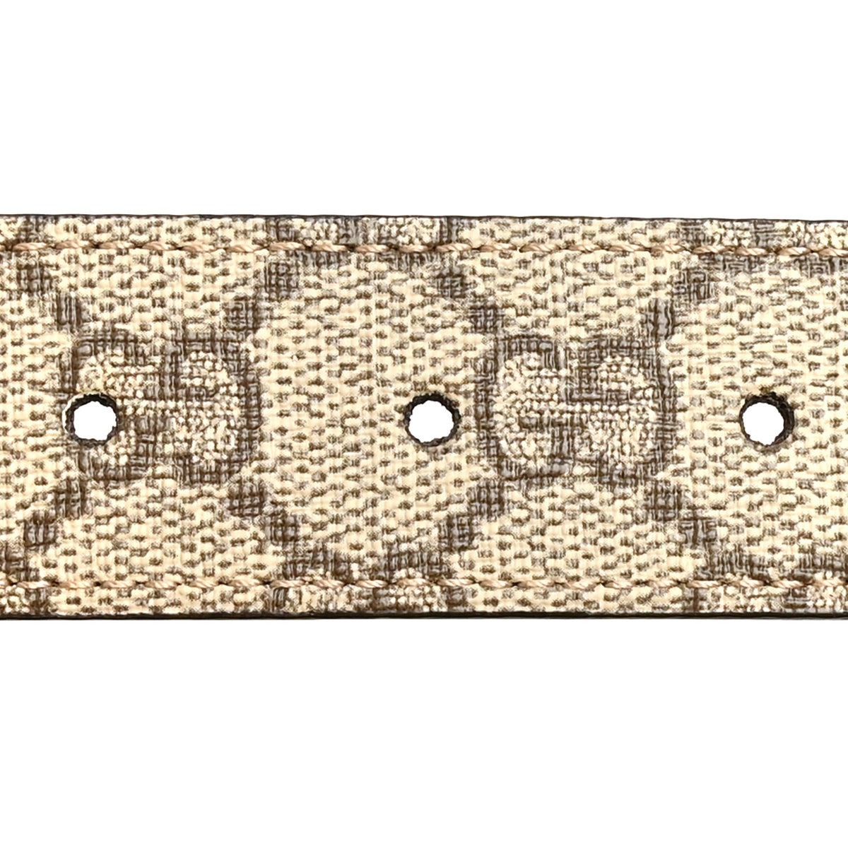 GG Supreme Monogram Textured Dollar Calfskin Blondie 30mm Belt 110 44 Beige Ebony New Acero
