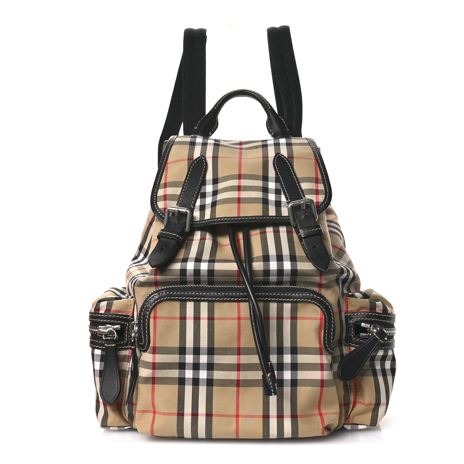Burberry Nylon Vintage Check Medium Rucksack Backpack Antique Yellow 1 of 14